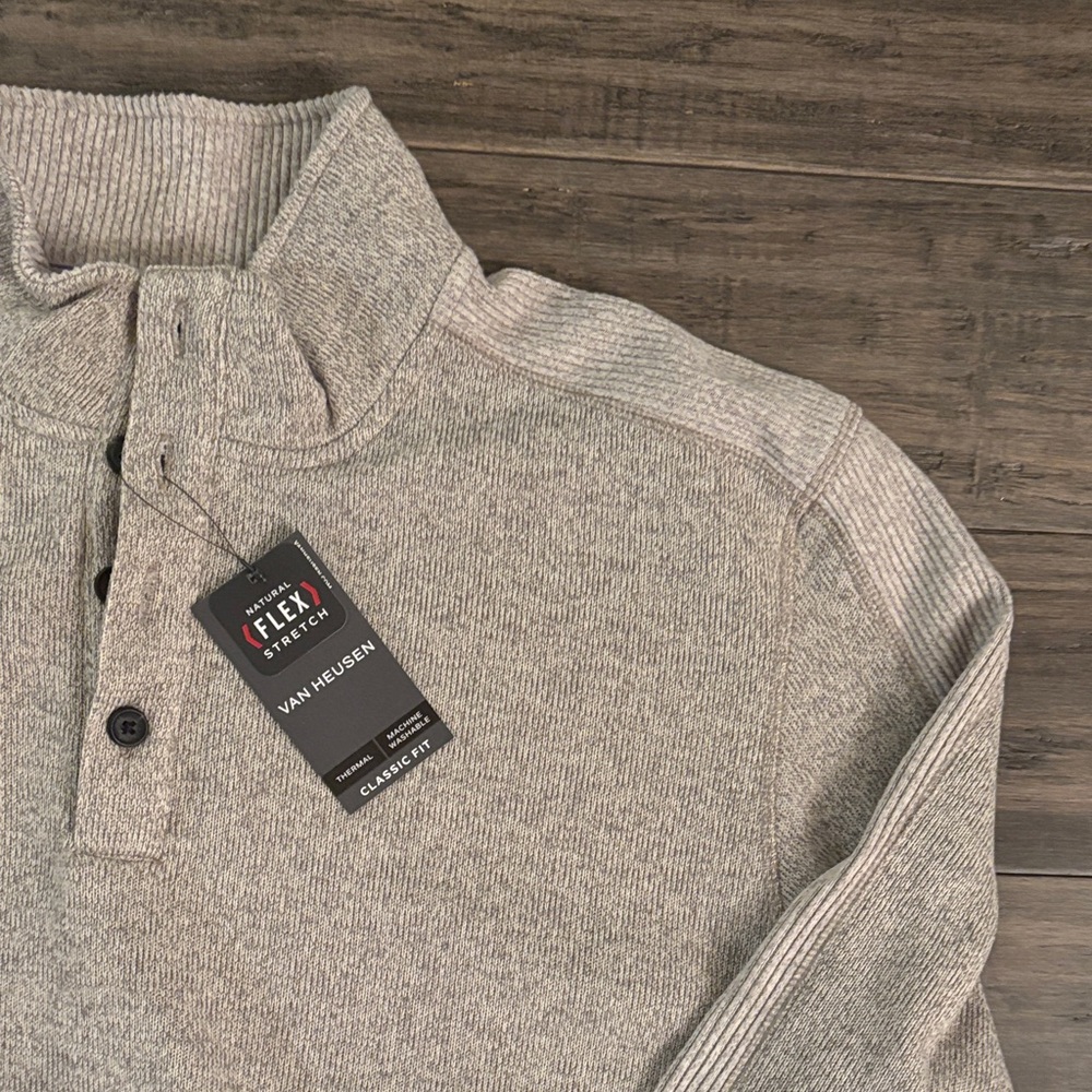 Van Heusen Men's beige Sweater - Picture 4 of 9